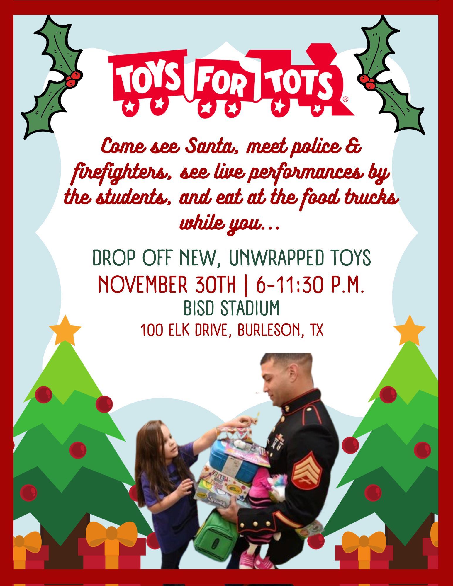  Toys for Tots Drive - November 30